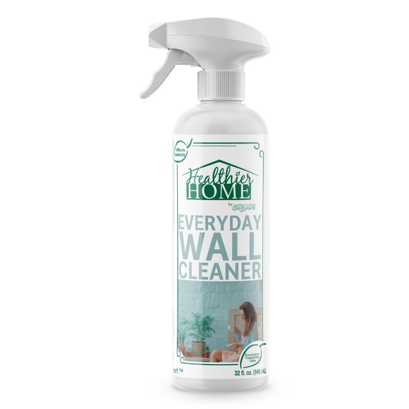 CHOMP! Painted Wall Cleaner Spray, Multipurpose for Walls, Ceilings, and Baseboards, Removes Dirt, Dust, Odor, Stains, Healthier Home 5-Minute CleanWalls 4-in-1, 32 Ounces (Eucalyptus Tranquility) - Image 1