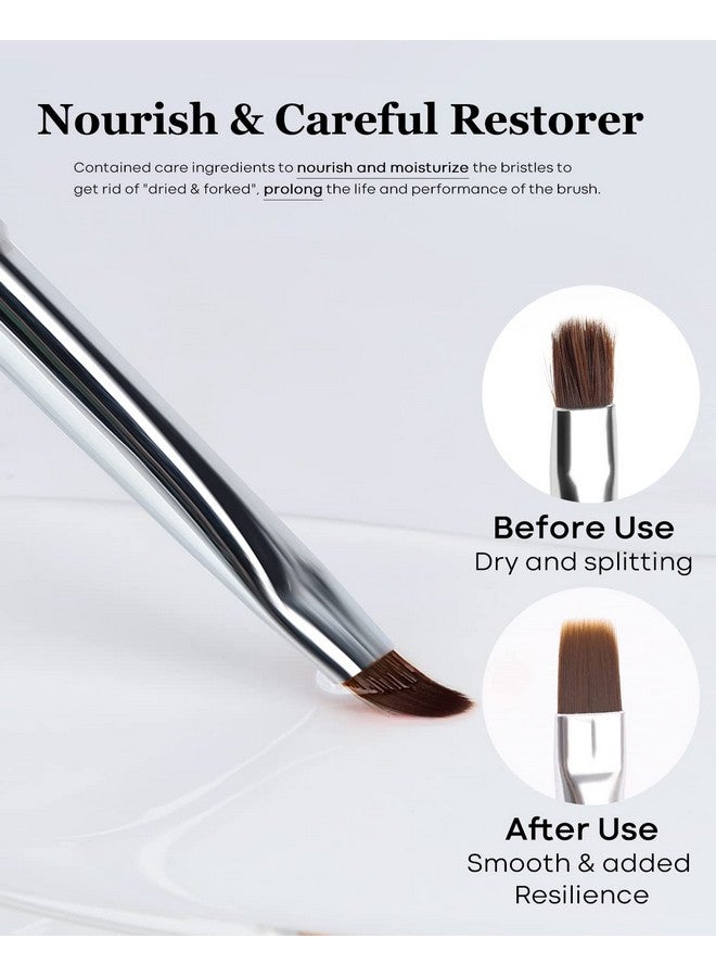 Modelones Nail Art Brush Cleaner & Restorer for Solid Gel Polish/Nail Extension Gel/Builder Gel/Nail Art Liner/Dip Powder/Acrylic Powder Manicure Brush DIY Salon at Home - 80ml, W/Pro Nail Art Brush - Image 5