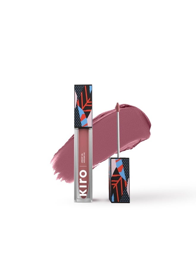 KIRO Airy Matte Liquid Lipstick - Nude Lily, 5ml | Super-Pigmented, Long-Lasting, hydrating | Waterproof, Smudge-Proof, Lightweight | Infused with Avocado & Apricot Oil - Image 1