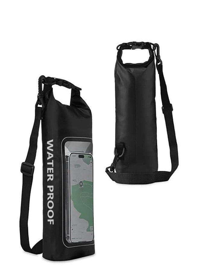 Vroxy Waterproof Phone Pouch Dry Bag - PVC Touch Screen Phone Case for Kayaking, Rafting, Surfing, Hiking, Swimming - Universal Waterproof Mobile Holder for Outdoor Sports(1Pcs) Black - Image 1