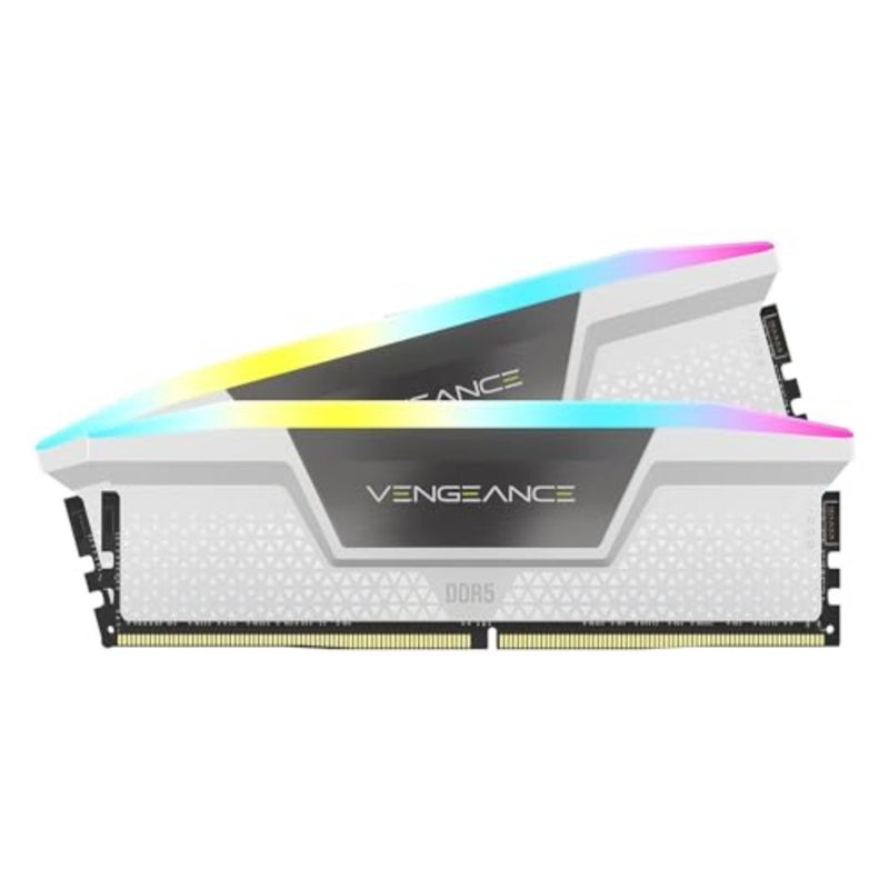 VENGEANCE RGB DDR5 2 32GB 2 x 16GB DDR5 6400 CL36-48-48-104 1.35V Intel XMP Memory - WHITE - Image 4