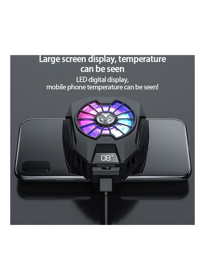 Loquat Semiconductor Mobile Phone Cooling Wired Radiator With Colourful Lights - Image 4