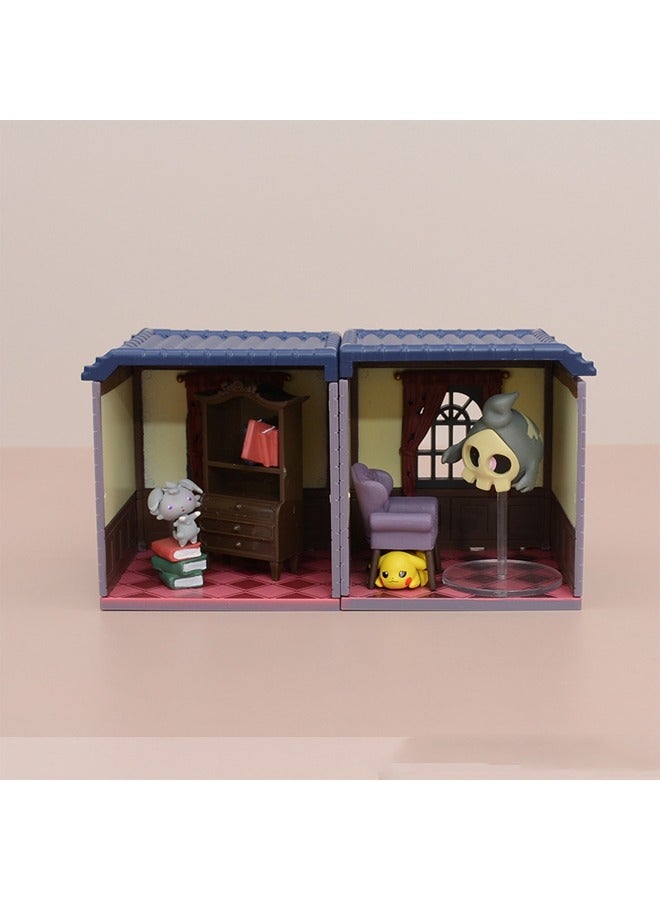 عام أربعة تماثيل دمية للعب للبوكيمون في قصر مُهول في منتصف الليل - هذه الأزياء للتماثيل رائعة وملونة، وهي هدية مثالية للعطلات. - Image 2