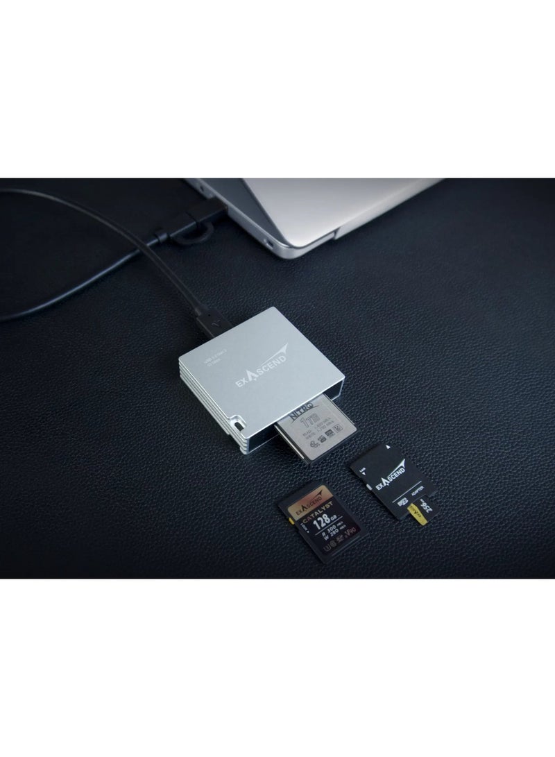 Exascend Essential 4-in-1 Multi-Slot Card Reader - Image 1