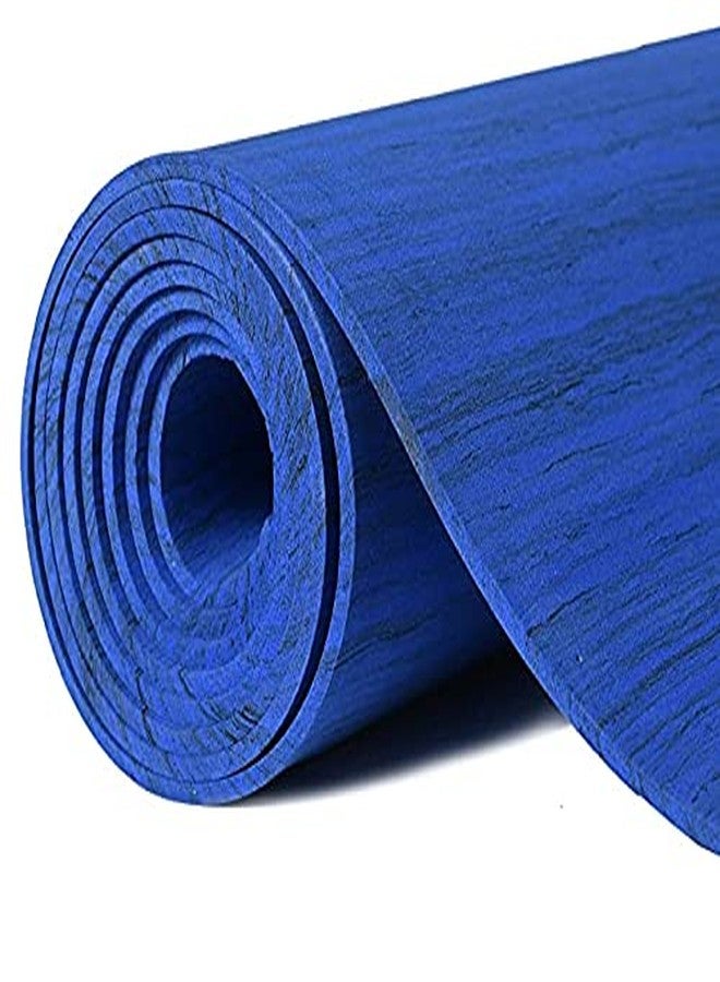TIB® Yoga Mat for Yoga Exercise and Gym Workout with Carry Bag, Anti-Slip/Anti Skid Yoga Mat for Men & Women Fitness, 4MM Thickness, BLUE - Image 3