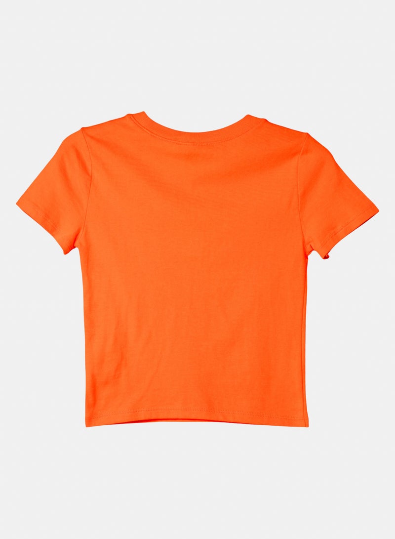 FOREVER 21 Women's Crewneck Short-Sleeve Fitted Crop Top - Image 3