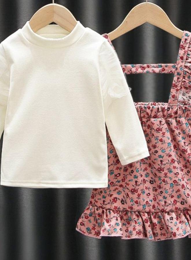 يونيكي فستان مكشكش بنقشة الزهور - Image 4