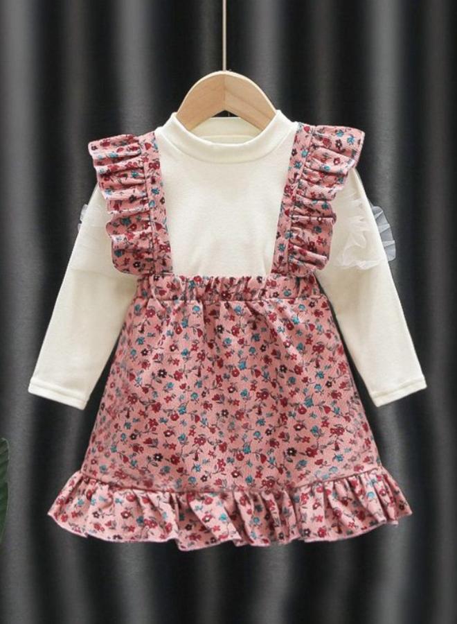 يونيكي فستان مكشكش بنقشة الزهور - Image 2