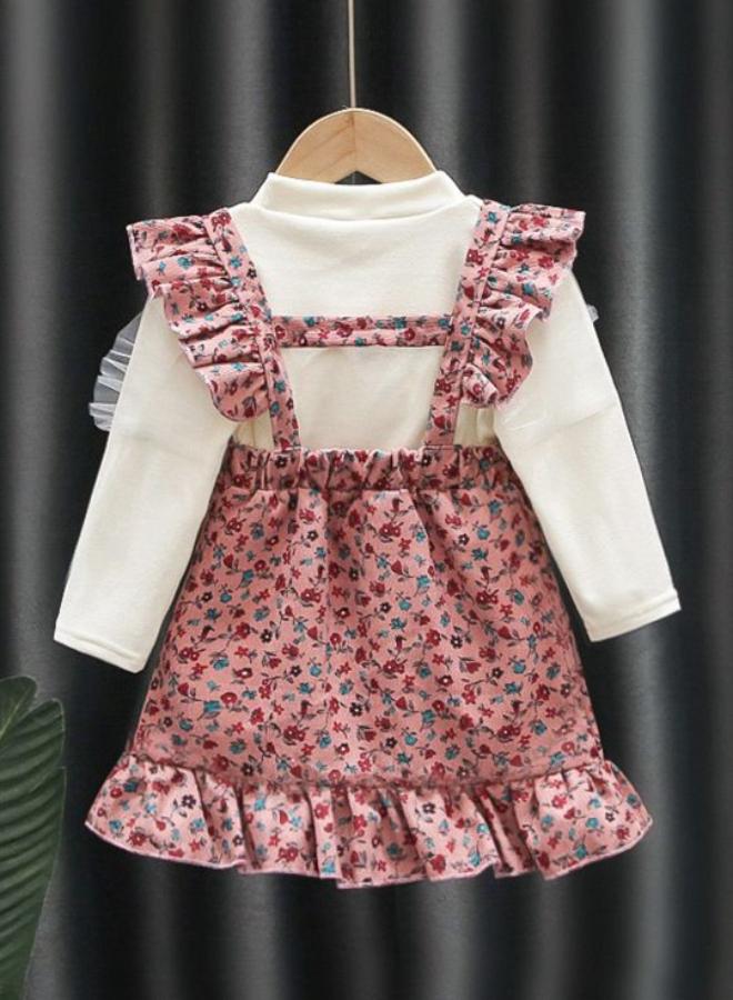 يونيكي فستان مكشكش بنقشة الزهور - Image 3