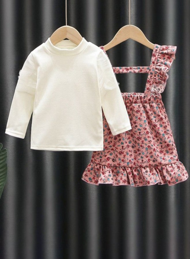 يونيكي فستان مكشكش بنقشة الزهور - Image 1