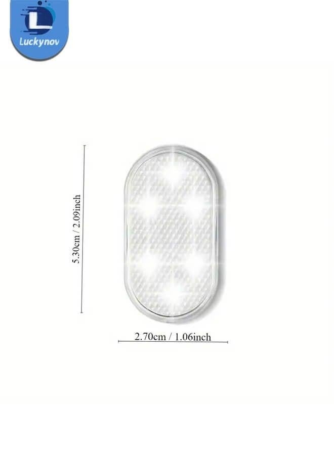 لاكي نوف أضواء داخلية لاسلكية للسيارة LED - مصباح سقف قابل للشحن عبر USB، مصباح قراءة يدوي ومصباح باب للإضاءة الليلية، عبوتان - Image 3