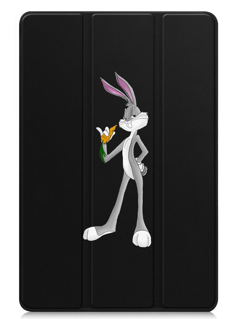 Theodor Protective Flip Case For Apple iPad Air 13 (2024) With Trifold Stand Auto Wake Sleep Shockproof Cover rabbit (2) - Image 1