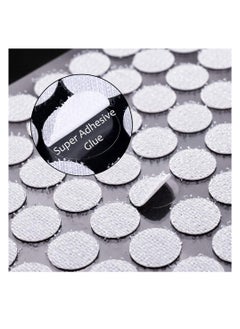 KASTWAVE Self Adhesive Dots Tapes Sticky Back Coins Dots with Hook and Loop Velcro Round Pads 25mm Diameter Strong Waterproof Round Dot Dots with Adhesive for Home Office School 300Pcs (150 Pairs)  - Image 2