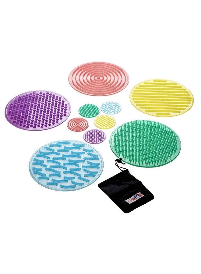 TickiT Silishapes Sensory Circles - in Home Learning Toy for Calming Sensory Play - Set of 10 - Assists Autistic Toddlers & Children - Image 1