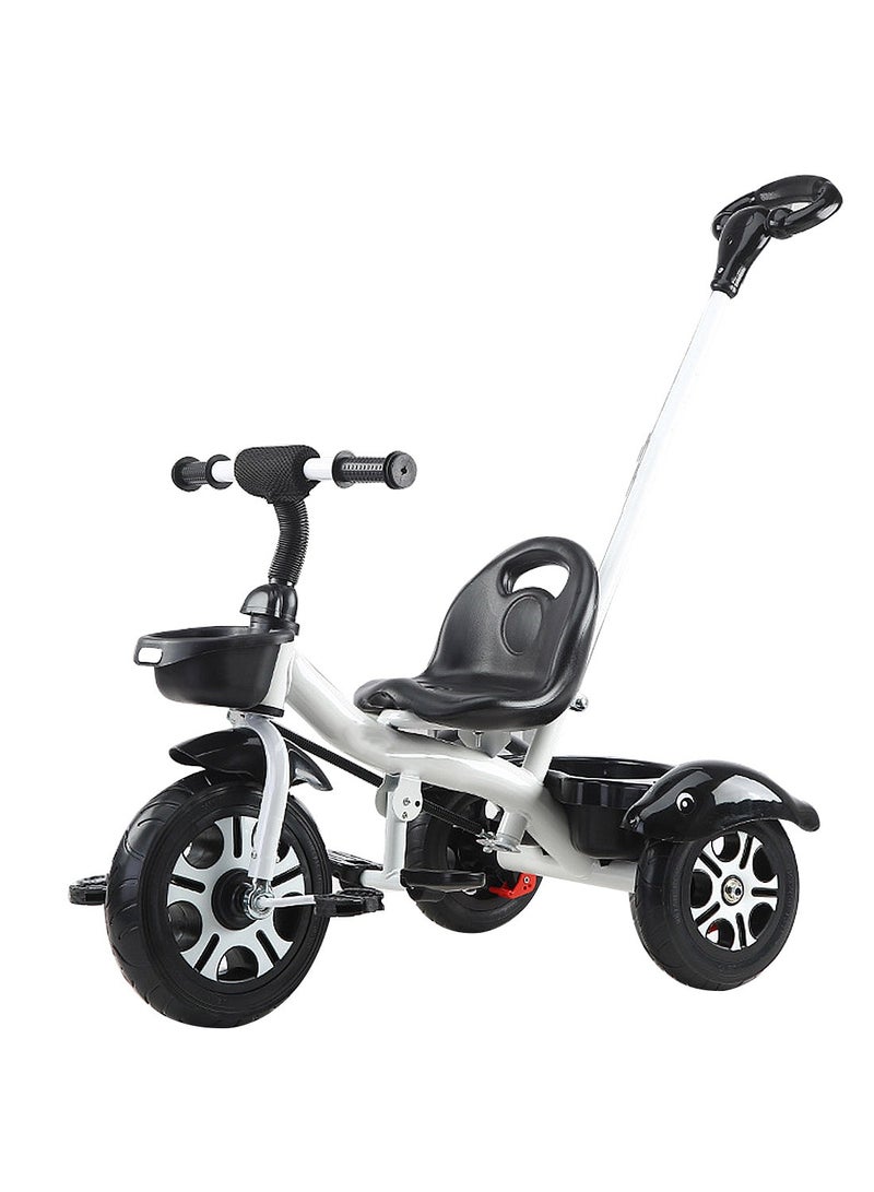 MaBaby Tricycles for Kids, with Storage Basket, Adjustable Seat and Parent Push Handle, Children Trike for 1-6 Years Boys and Girls, Balance Bike for Indoor Outdoor - Image 1