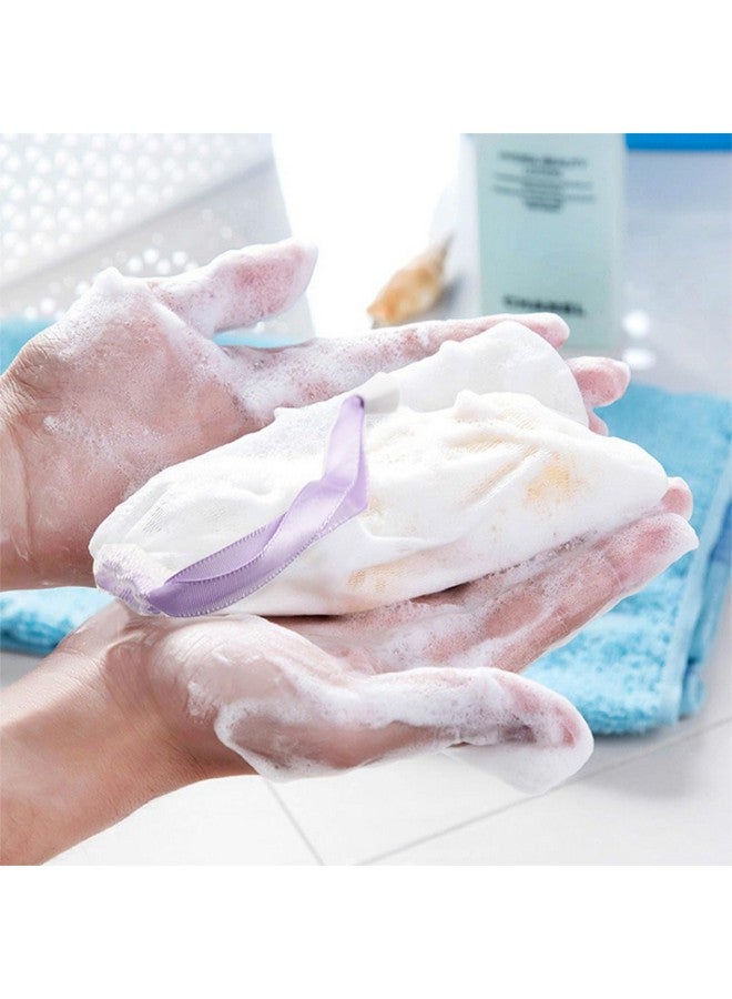 ELANE 20 قطعة حقيبة صابون شبكية حقائب صابون لقطع الصابون حقيبة تقشير الصابون حقيبة حفظ الصابون للتفريغ والتجفيف قابلة للتعليق (ألوان عشوائية) - Image 5