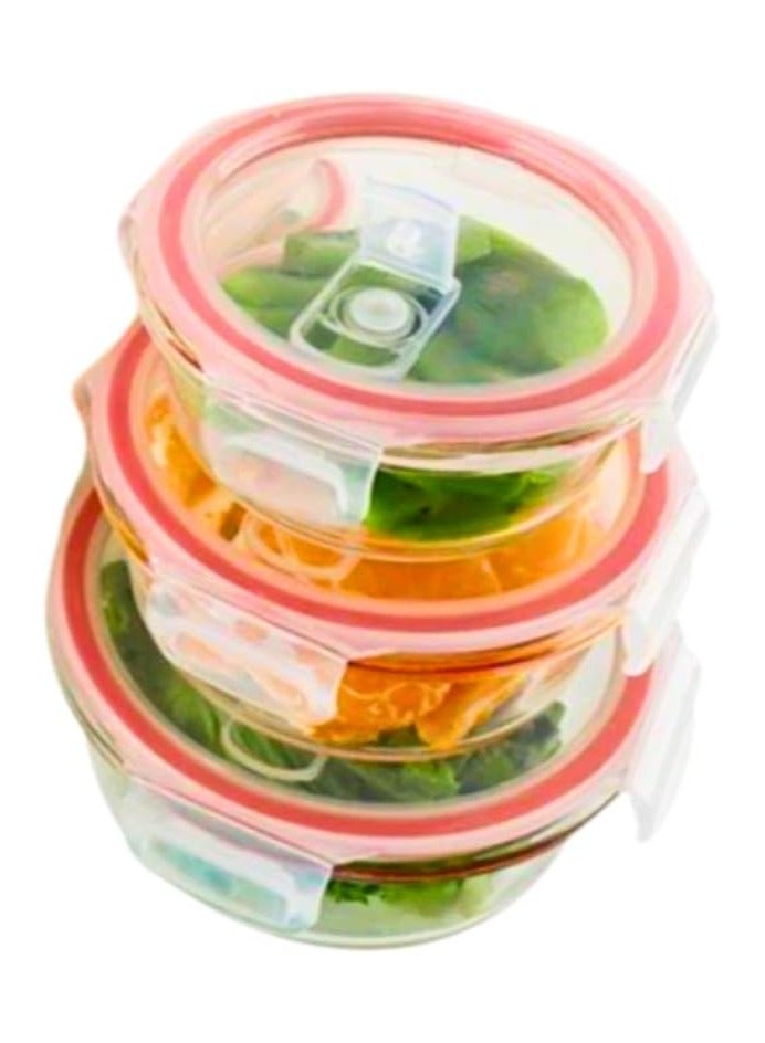 مجموعة من 3 صناديق تخزين طعام غير قابلة للكسر، خالية من BPA، حاويات تحضير الوجبات مع اغطية محكمة الغلق مانعة للتسرب، سهلة الاغلاق، حاويات غداء قابلة لاعادة الاستخدام للمطبخ والمنزل (ازرق، مستطيل) - Image 3