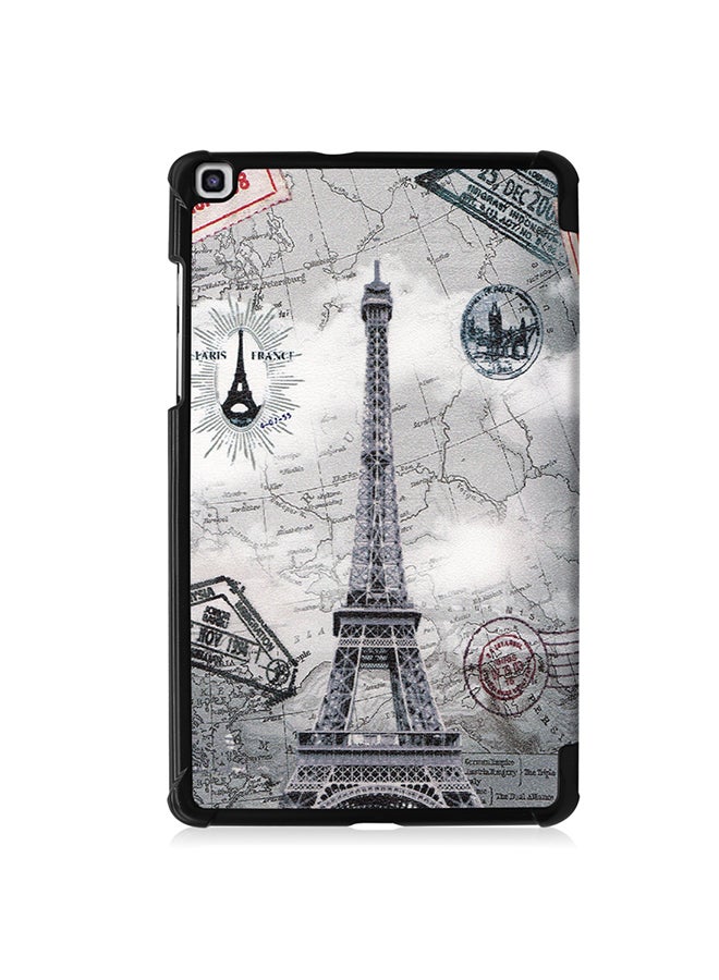 Alyashmac Protective Flip Case Cover For Samsung Galaxy Tab A 8.0-Inch 2019 Retro Iron Tower - Image 2