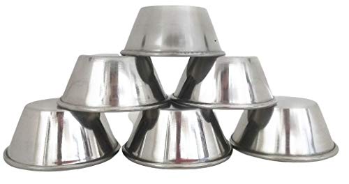Dynore Set of 12 Snacks Set - 6 Plates and 6 Sauce Cup, Silver, Medium (DS_1121) - Image 3