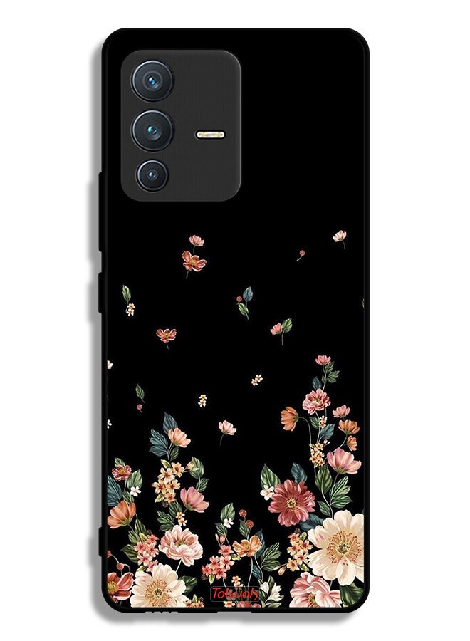 Tolwak Vivo S12 5G Protective Case Cover Small Flowers In Bottom - Image 1