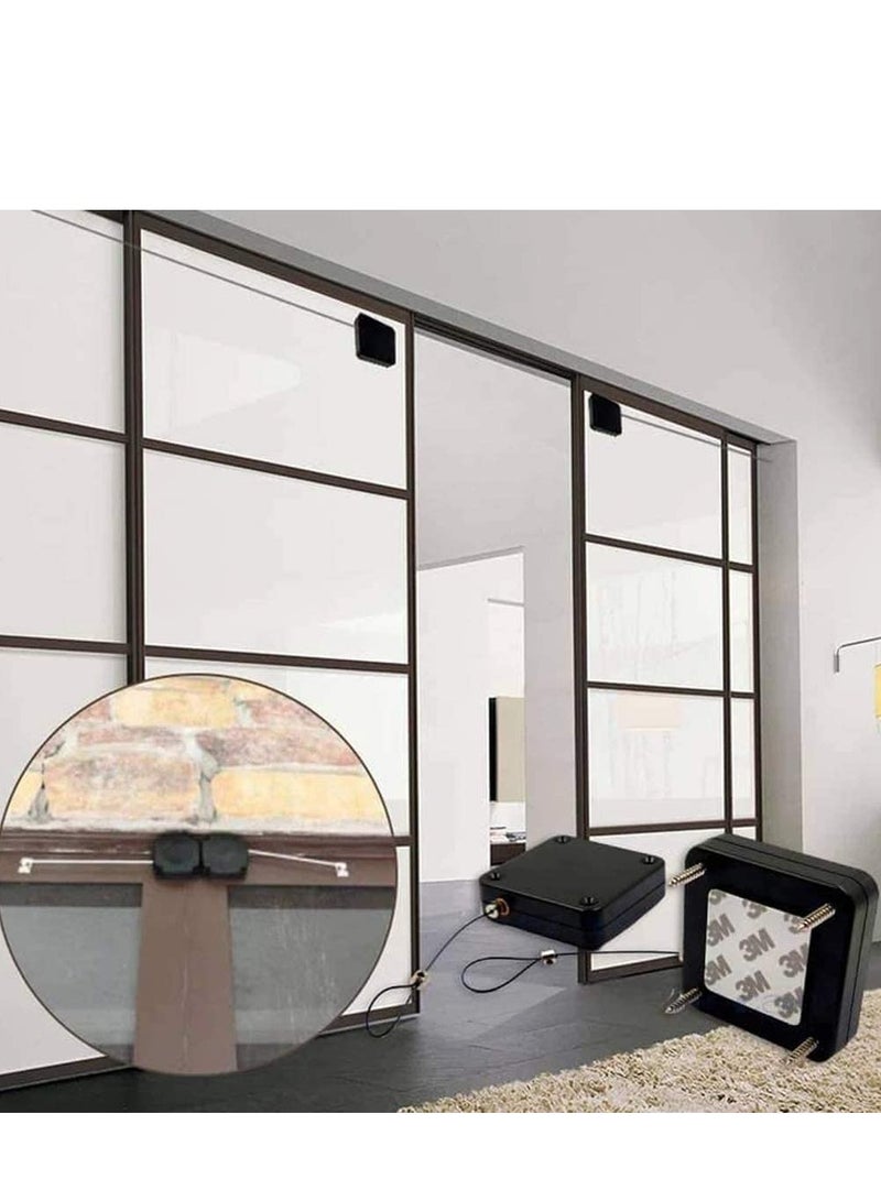 Multifunctional Automatic Door Closer With Wire Roll Black  - Image 3