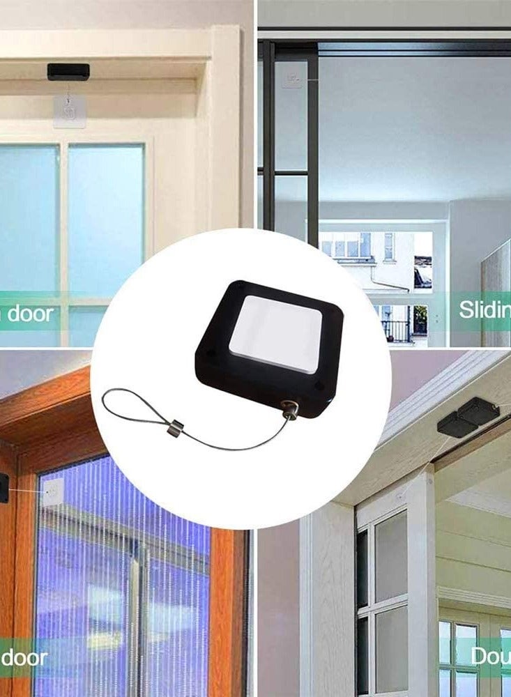 Multifunctional Automatic Door Closer With Wire Roll Black  - Image 4
