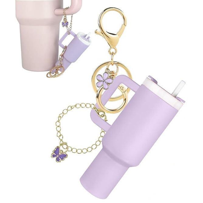 Water bottle holder with shoulder strap for water bottle accessories, adjustable shoulder strap, compatible with Stanl-ey Tum-bler, Ow-ala, Hydroflask, YE-TI, etc. - Image 2