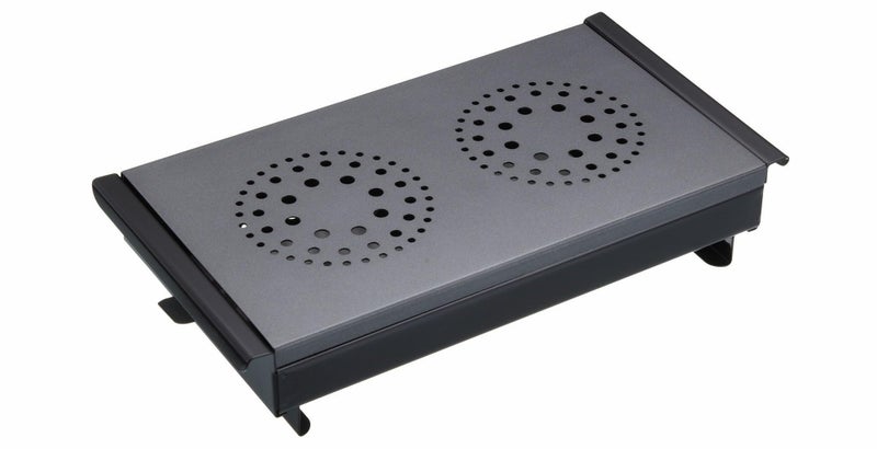 ماستر كلاس سخان طعام محترف وسخان أطباق مع 2 شمعة شاي باللون الأسود والرمادي