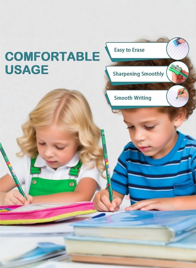 SHABILI 12 Boxes Dinosaur Stationery Set for Kids, Back to School Supplies Pencil Case Gift Box with Pencils, Rulers, Erasers and Sharpeners, Ideal Classroom Rewards and Party Favors for Boys and Girls Students - Image 3