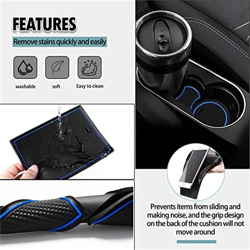 Wivplex 14-Piece Anti-Slip Mat Set for Fiesta MK8 - Image 5