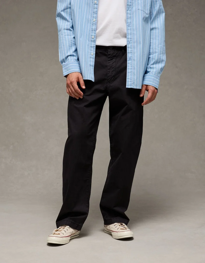 American Eagle  AE Flex Loose Lived-In Khaki Pant for Men | Best Price UAE