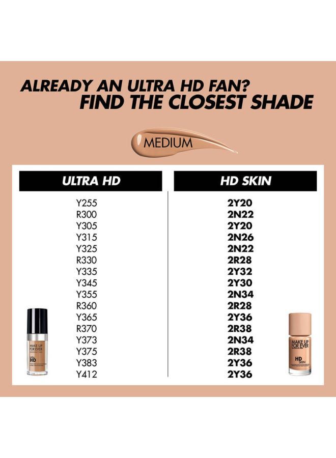 MAKE UP FOR EVER HD Skin Foundation - 3R50 - Hazelnut - 30 ml  - Image 2