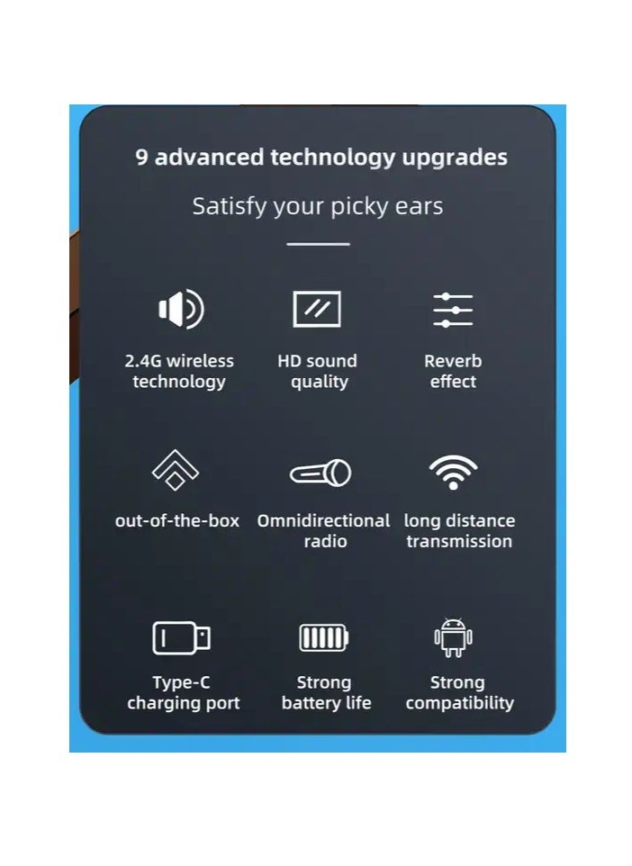 MOCOM - 3in1 Wireless Lavalier Microphone iPhone and Type-C Plug Play Wireless Mic with 2 Microphone Noice cancelling for Vlog/Online Teaching/Live/Recording High quality Noise Reduction Effect - Image 1