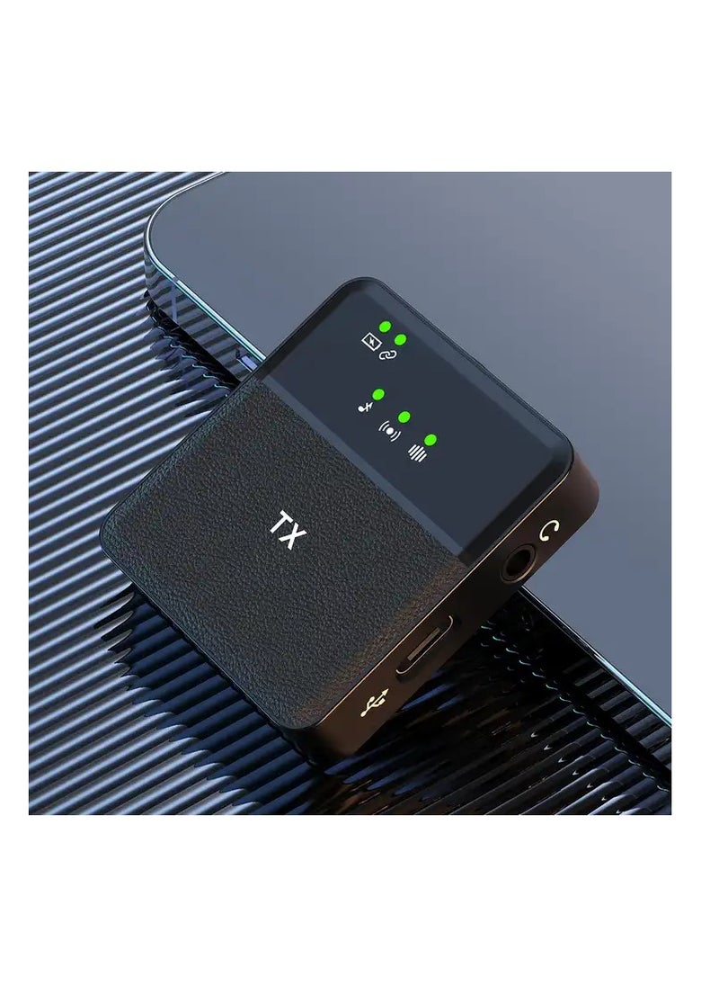 MOCOM - 3in1 Wireless Lavalier Microphone iPhone and Type-C Plug Play Wireless Mic with 2 Microphone Noice cancelling for Vlog/Online Teaching/Live/Recording High quality Noise Reduction Effect - Image 1