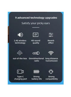 MOCOM 3in1 Wireless Lavalier Microphone iPhone and Type-C Plug Play Wireless Mic with 2 Microphone Noice cancelling for Vlog/Online Teaching/Live/Recording High quality Noise Reduction Effect  - Image 3