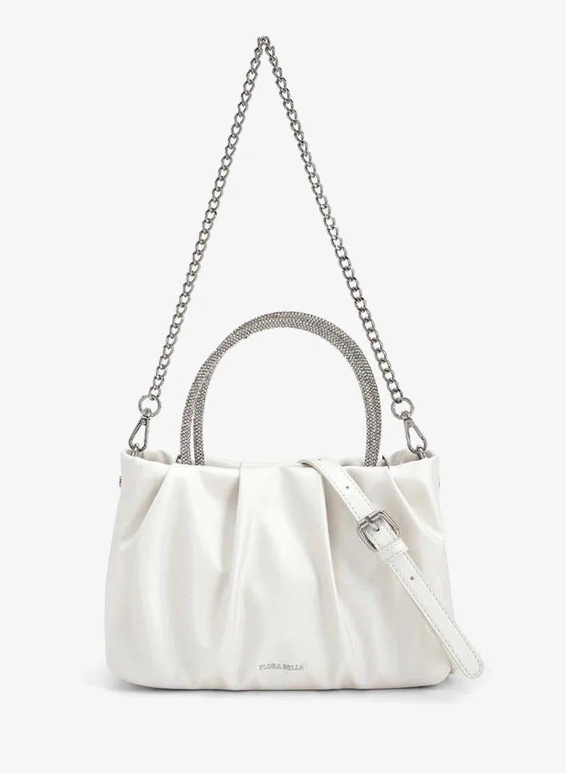 FLORA BELLA DIAMANTE  HANDLE BAG WITH DETACHABLE SHOULDER CHAIN STRAP Ramadan Collection