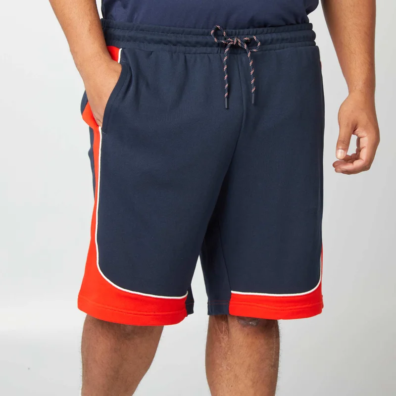 Kiabi Two-Tone Bermuda Jogger Shorts Blue