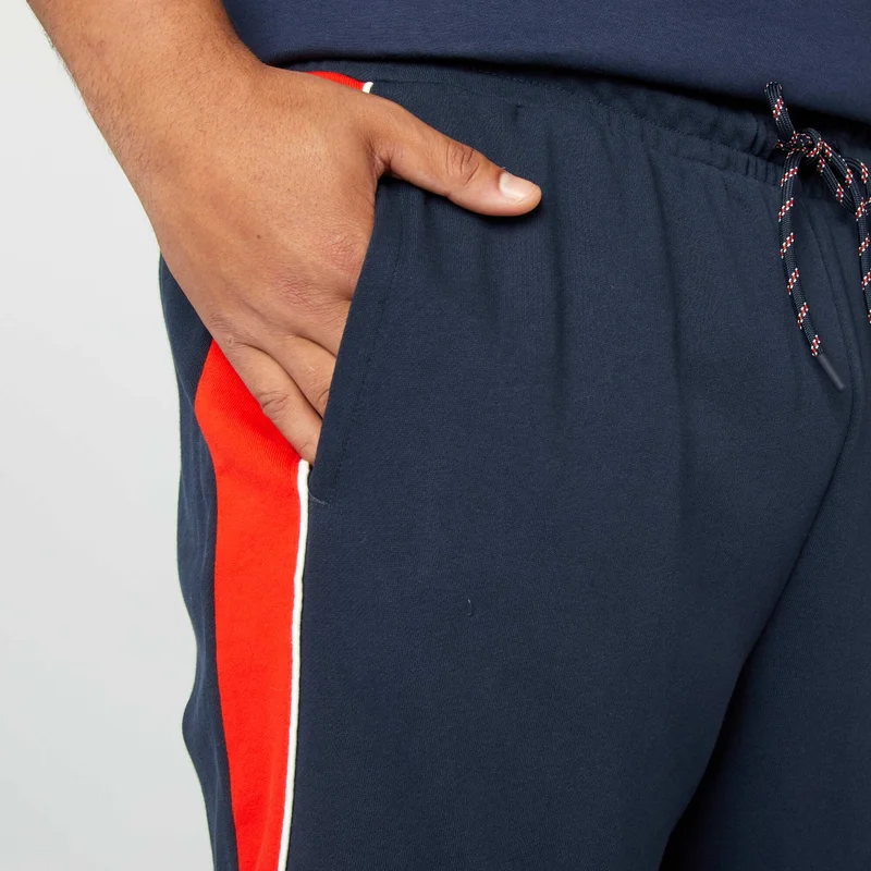 Kiabi  Two-Tone Bermuda Jogger Shorts Blue for Men | Best Price UAE