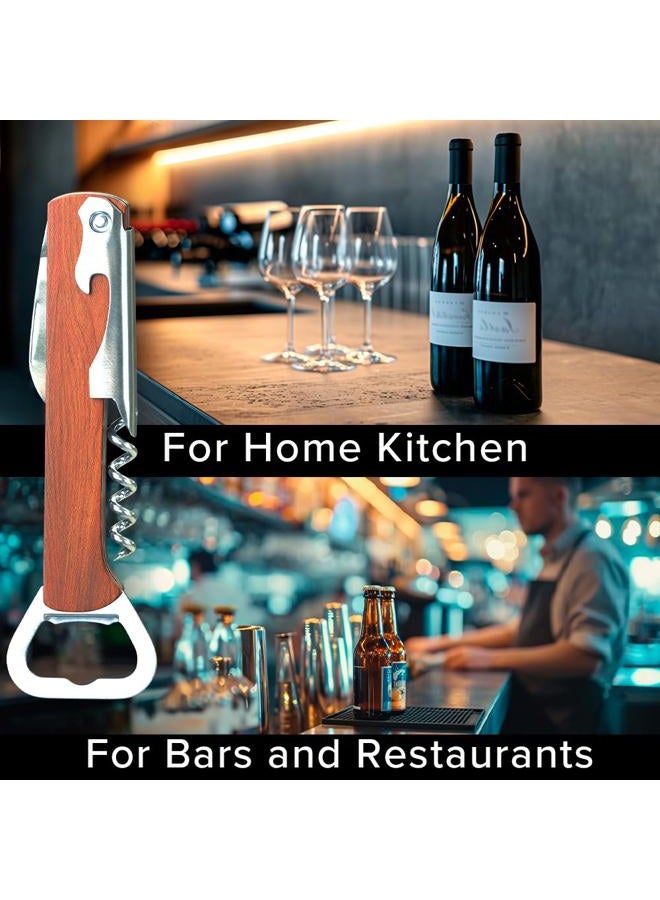 Bottle Opener Professional Stainless Steel Beer Corkscrew for Beverages Bartenders - Image 3