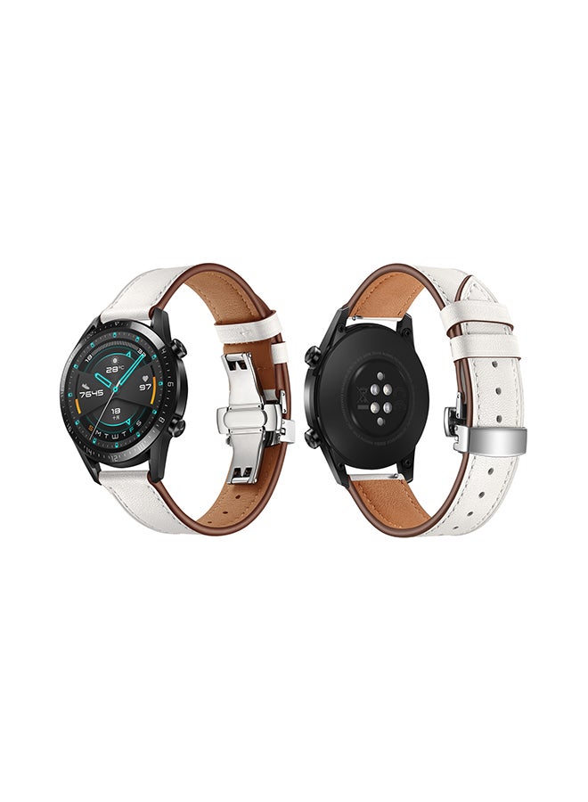 Perfii Stylish Replacement Band For Huawei Watch GT/GT 2 46mm White - Image 1