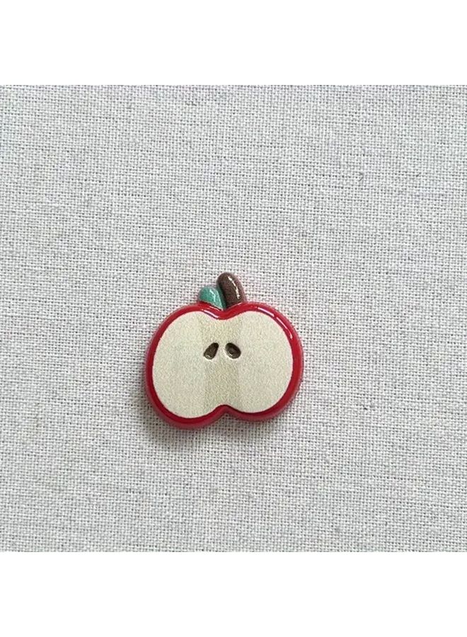 4 Pcs Apple Color Pretend Play Food Set DIY Crafts Accessories - Image 4