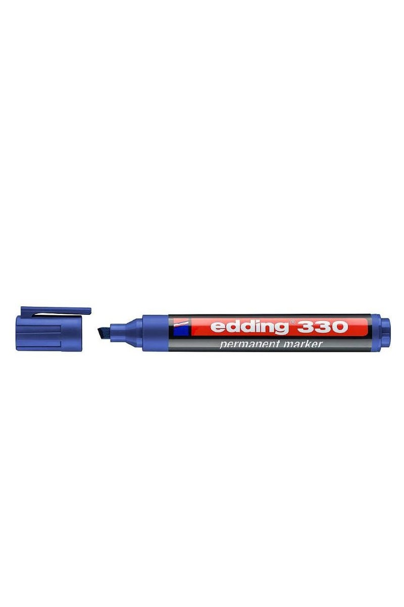 Edding 330 Permanent Marker 1 - 5 mm Chisel Tip Blue