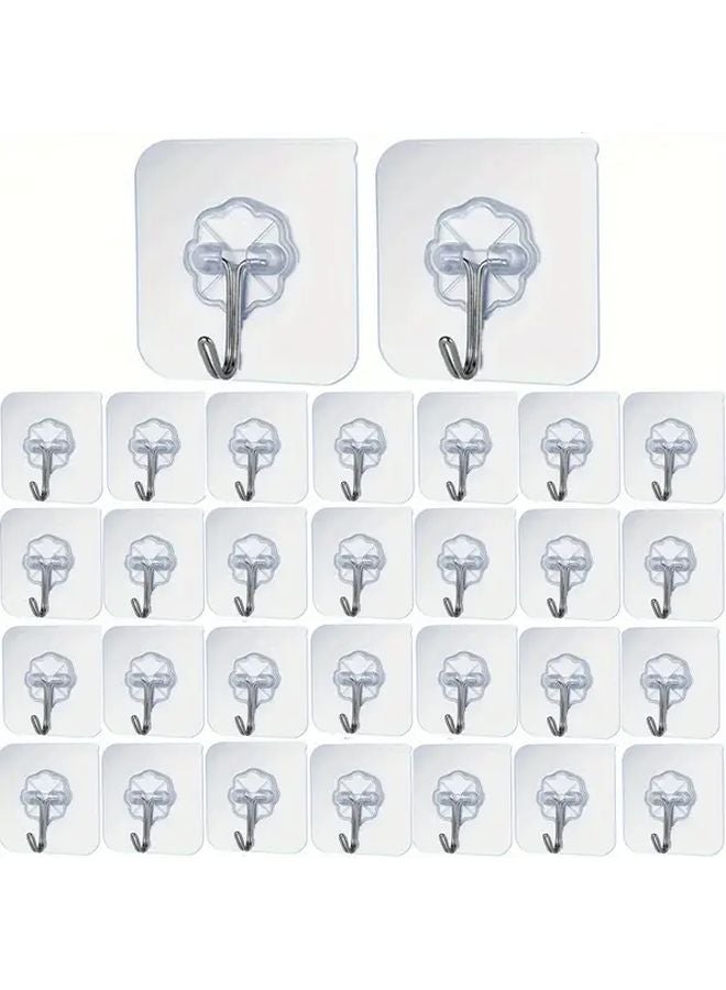 15 قطعة من الخطافات اللاصقة الشفافة لتثبيت الصور والبلاط على الحائط دون تلف - Image 2