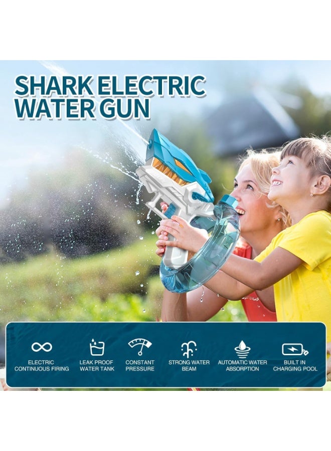 VUCATIN Shark Electric Water Gun for Kids - Automatic Burst-Fire Large Capacity Water Blaster, Summer Outdoor Pool Beach Splash Toy, Boys & Girls Spray Water Pistol - Image 3