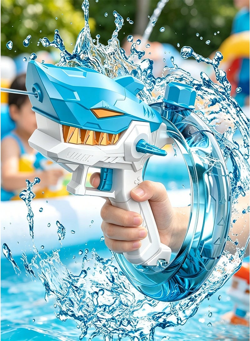 VUCATIN Shark Electric Water Gun for Kids - Automatic Burst-Fire Large Capacity Water Blaster, Summer Outdoor Pool Beach Splash Toy, Boys & Girls Spray Water Pistol - Image 1