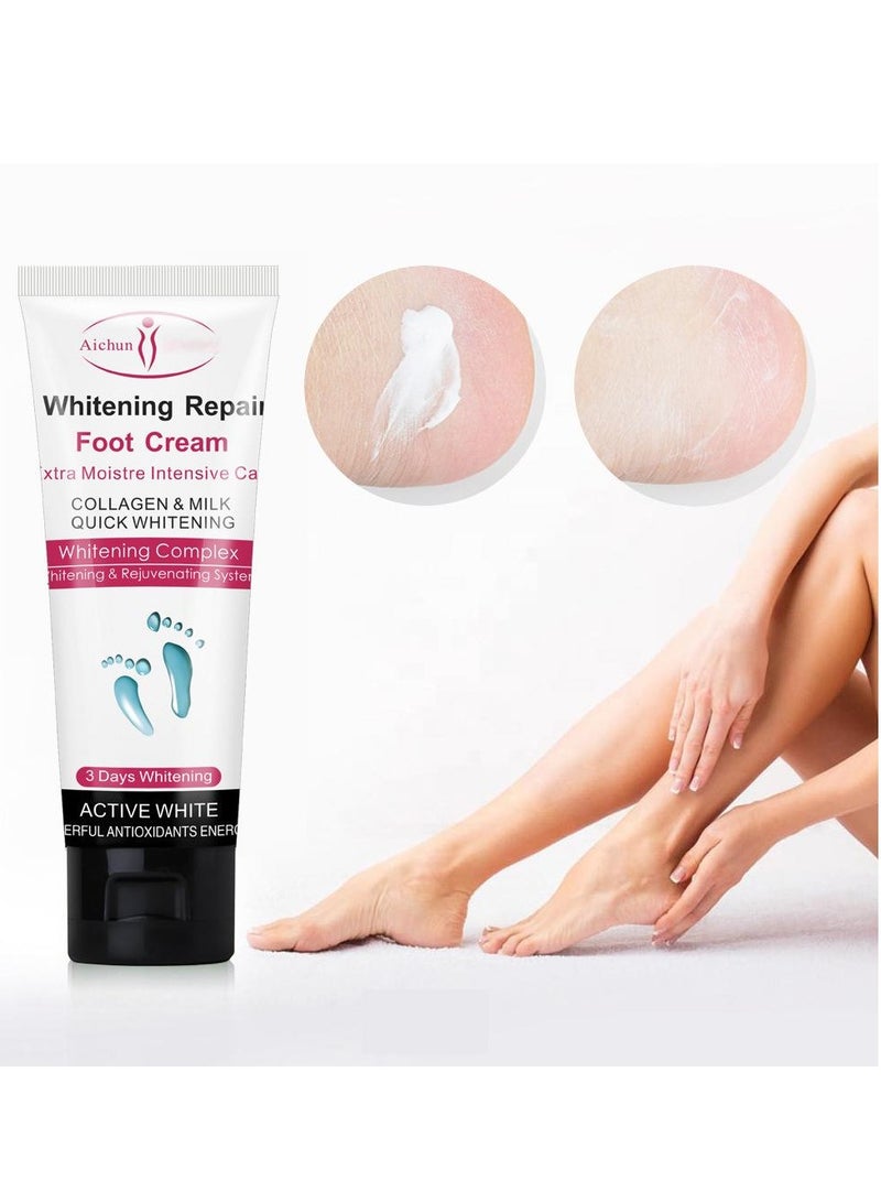 AICHUN Whitening Repair Foot Cream,Extra Moisture Intensive Care,Collagen & Milk,Quick Whitening - Image 2