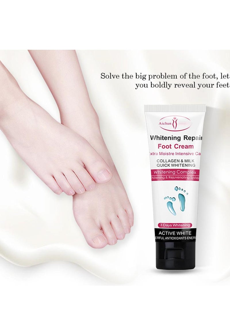 AICHUN Whitening Repair Foot Cream,Extra Moisture Intensive Care,Collagen & Milk,Quick Whitening - Image 4