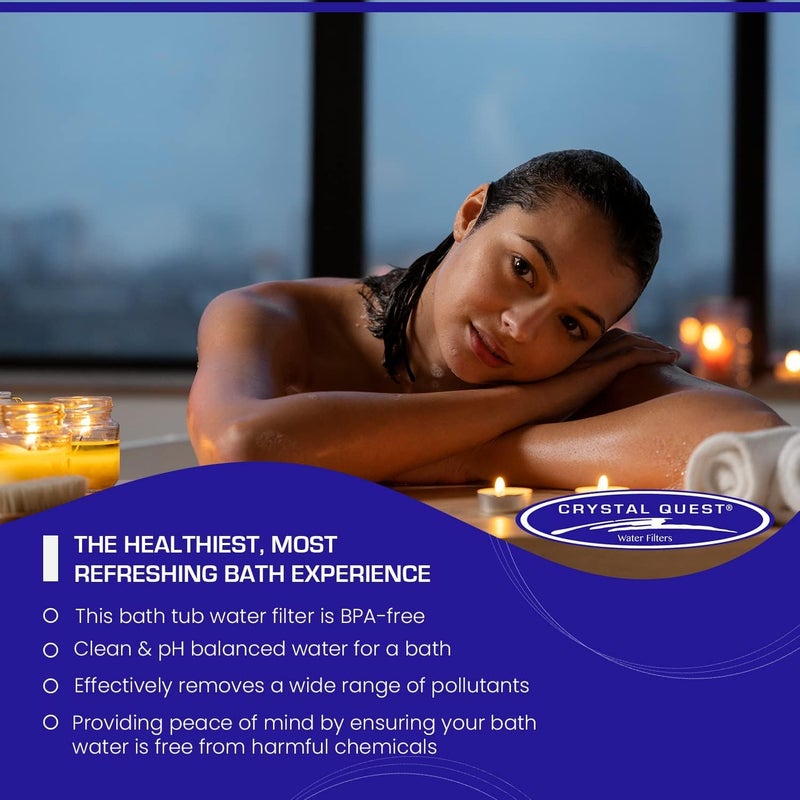 Crystal Quest Black Bath Ball Water Filter | Reduces Contaminants For Softer  Smoother Skin | Bpa Free - Image 4