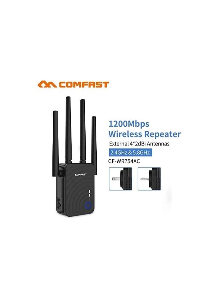 comfast - comfast cf WR754AC dual band 1200M WiFi repeater 5.8G signal amplifier Repeater - Image 1