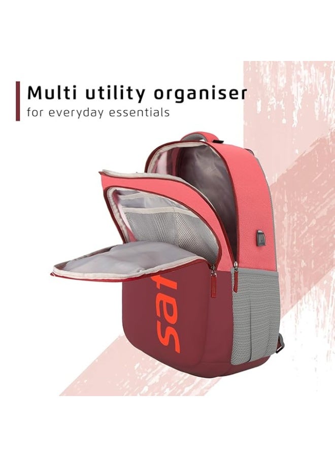 Safari Spree USB 30L Backpack, 2 Compartments, Front Pocket, Organizer, Bottle Holder, School Bag for Boys and Girls, College Bag, Office Bag, Travel Bag for Men and Women, Bagpack - Image 3